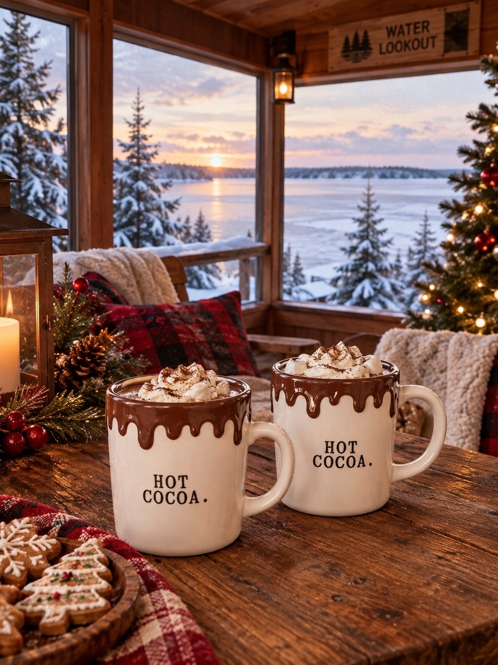 Rae Dunn Hot Cocoa Mugs - SET OF 2